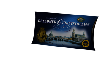 Original Dresdner Christstollen Geschenkkissenverpackung 500 g 